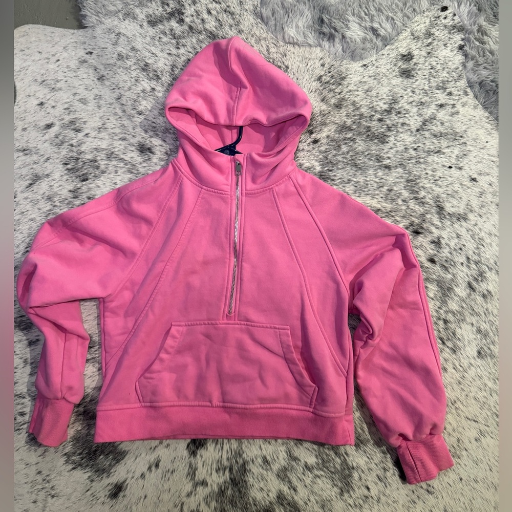 Pink Quarter Zip Hoodie